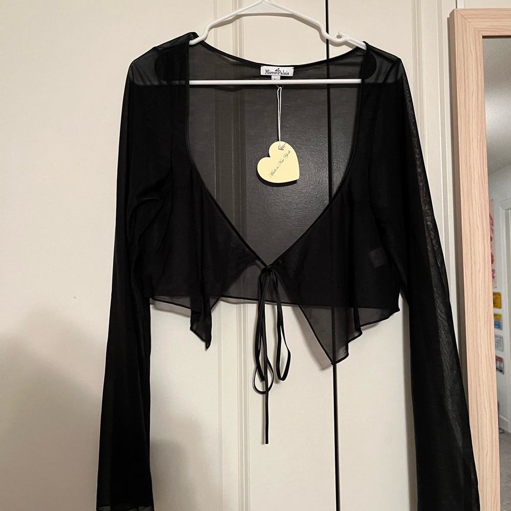 BNWT mirror palais corset cover noir